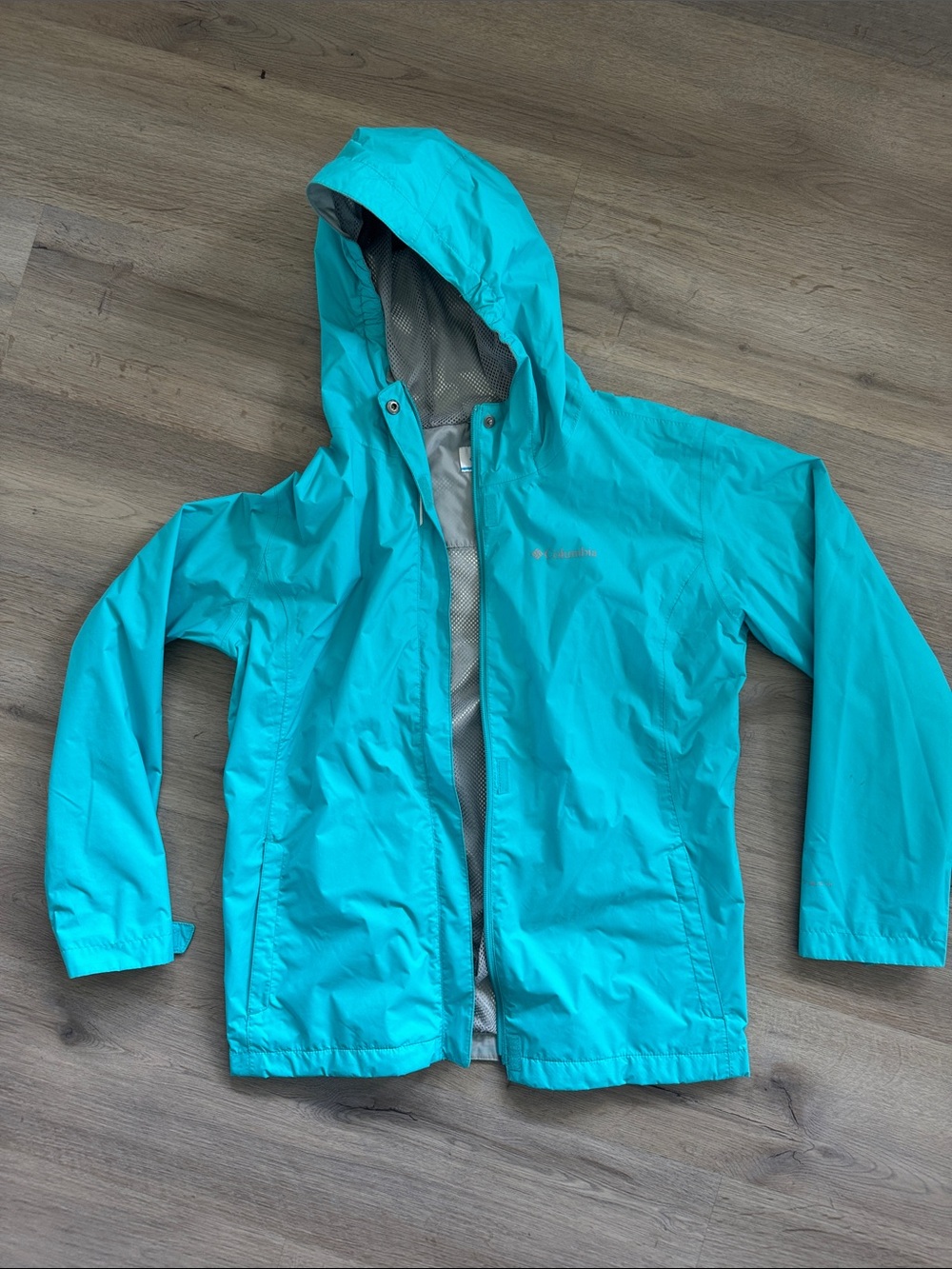 Columbia Teal Outdoor Jacket with Logo